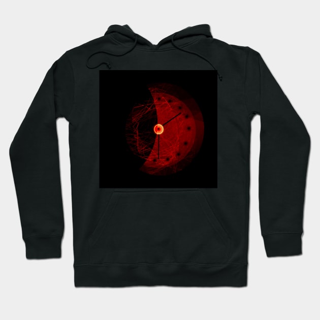 Clock in the darkness Hoodie by momomoma